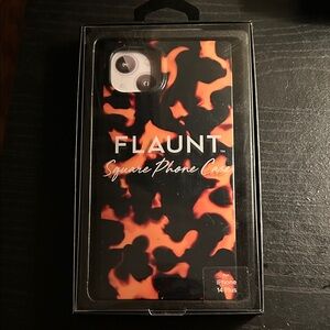 Flaunt Tortoise Print Square iPhone Case for iPhone 14 Plus